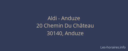 Aldi - Anduze