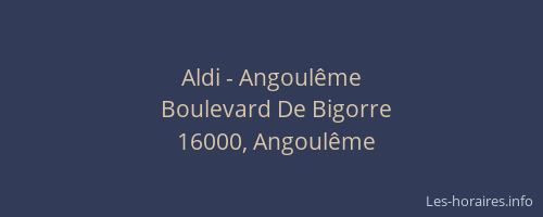 Aldi - Angoulême