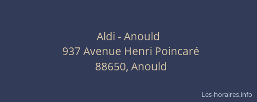 Aldi - Anould