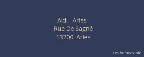 Aldi - Arles