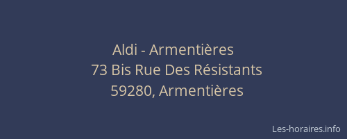 Aldi - Armentières