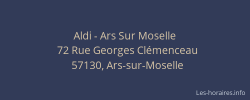 Aldi - Ars Sur Moselle