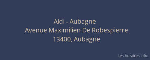 Aldi - Aubagne