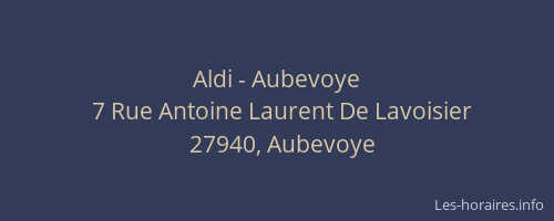 Aldi - Aubevoye