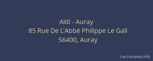 Aldi - Auray