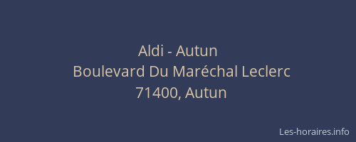 Aldi - Autun