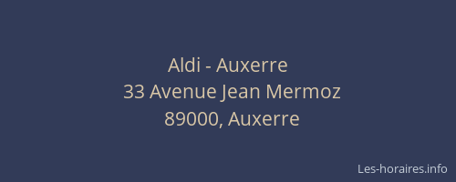 Aldi - Auxerre