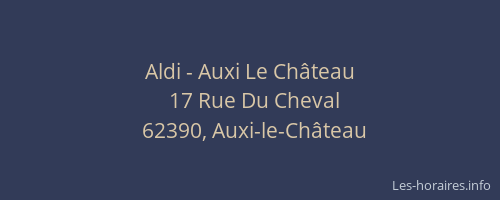 Aldi - Auxi Le Château