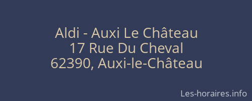 Aldi - Auxi Le Château