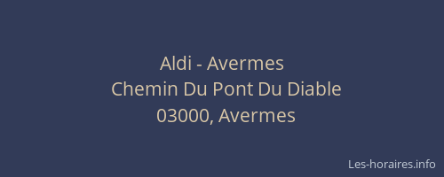 Aldi - Avermes