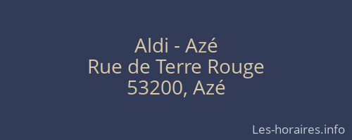 Aldi - Azé