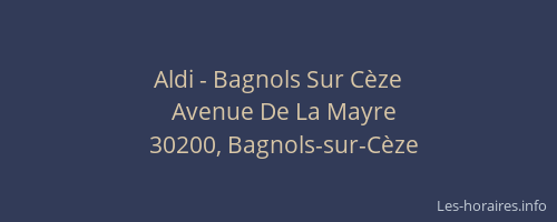 Aldi - Bagnols Sur Cèze