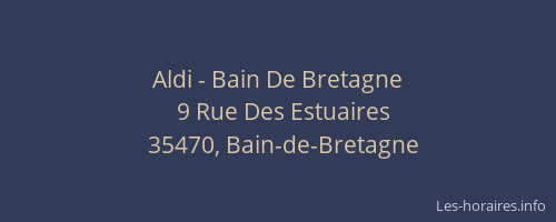 Aldi - Bain De Bretagne