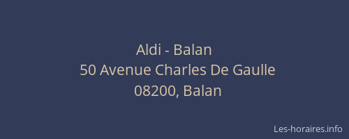 Aldi - Balan