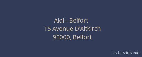 Aldi - Belfort