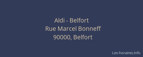 Aldi - Belfort