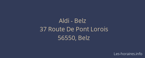 Aldi - Belz