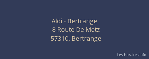 Aldi - Bertrange