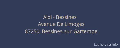 Aldi - Bessines