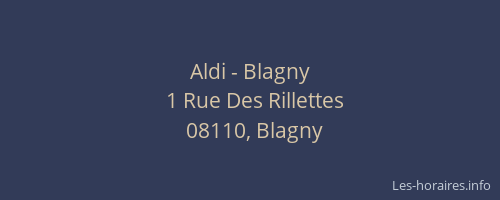 Aldi - Blagny
