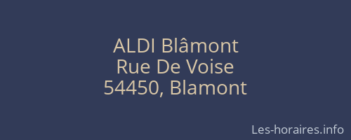 ALDI Blâmont