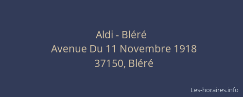 Aldi - Bléré