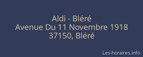 Aldi - Bléré