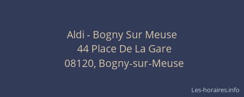 Aldi - Bogny Sur Meuse