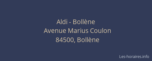Aldi - Bollène