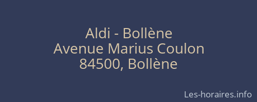 Aldi - Bollène