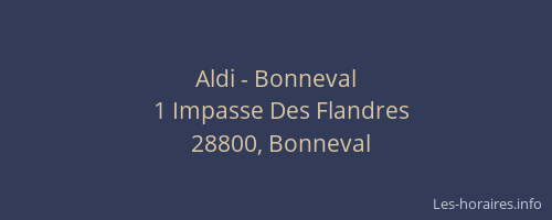 Aldi - Bonneval