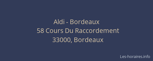 Aldi - Bordeaux