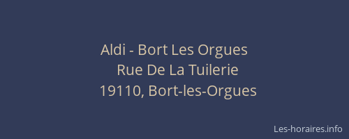 Aldi - Bort Les Orgues