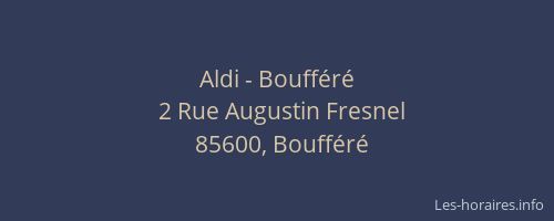 Aldi - Boufféré