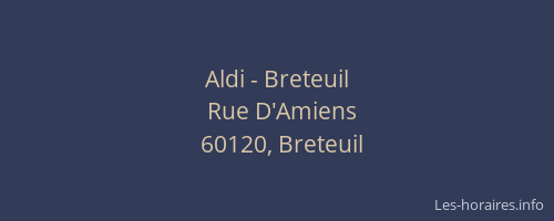 Aldi - Breteuil