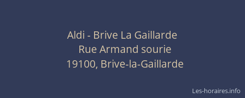 Aldi - Brive La Gaillarde