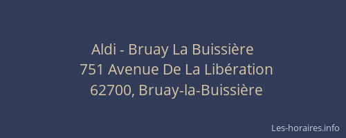 Aldi - Bruay La Buissière