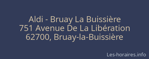 Aldi - Bruay La Buissière
