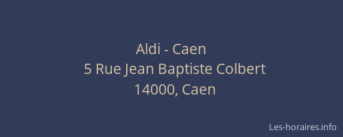 Aldi - Caen