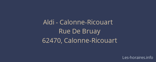Aldi - Calonne-Ricouart