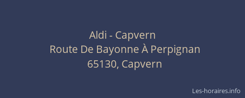Aldi - Capvern