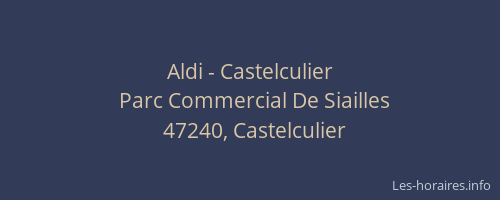 Aldi - Castelculier