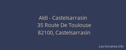 Aldi - Castelsarrasin