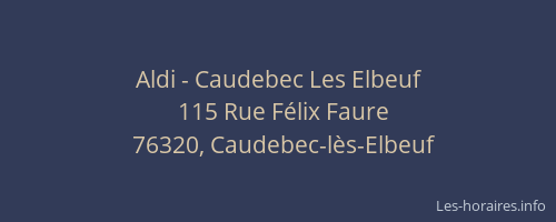 Aldi - Caudebec Les Elbeuf