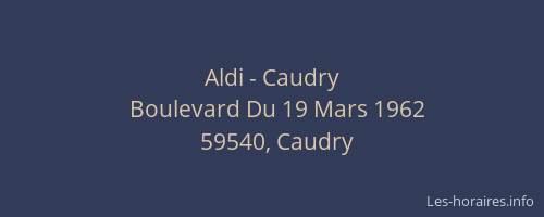 Aldi - Caudry