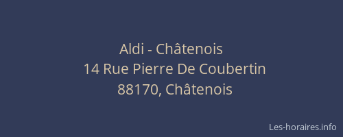 Aldi - Châtenois