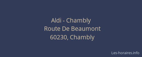 Aldi - Chambly