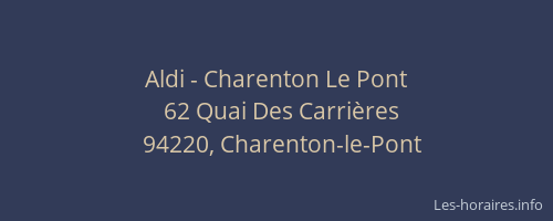 Aldi - Charenton Le Pont