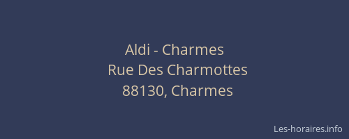 Aldi - Charmes