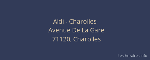 Aldi - Charolles